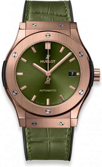 Discount HUBLOT CLASSIC FUSION KING GOLD GREEN 45MM 511.OX.8980.LR replica watch for sale